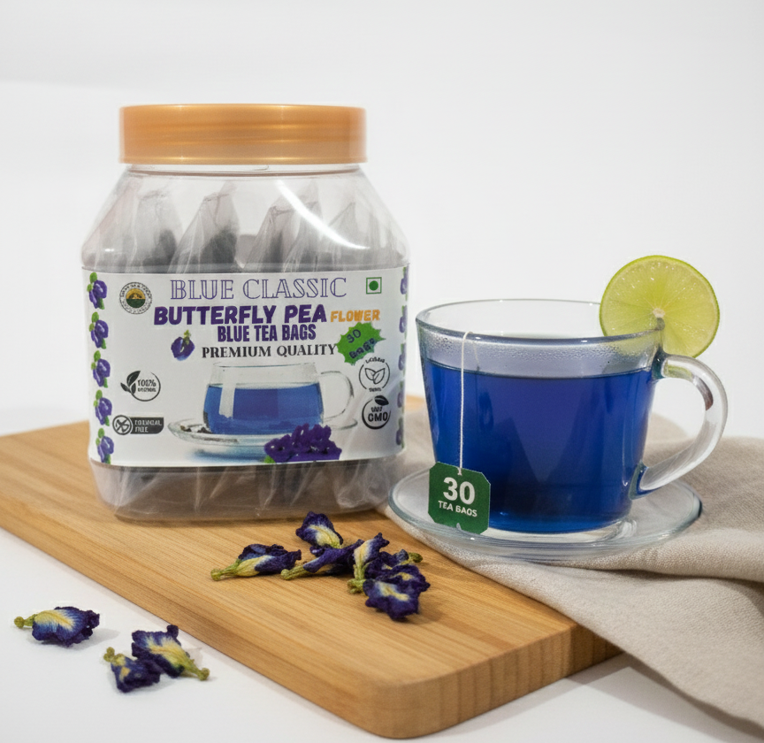 Blue Classic – Butterfly Pea Flower Tea Bags (30 Bags)