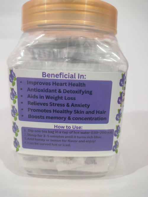 Blue Classic – Butterfly Pea Flower Tea Bags (30 Bags)