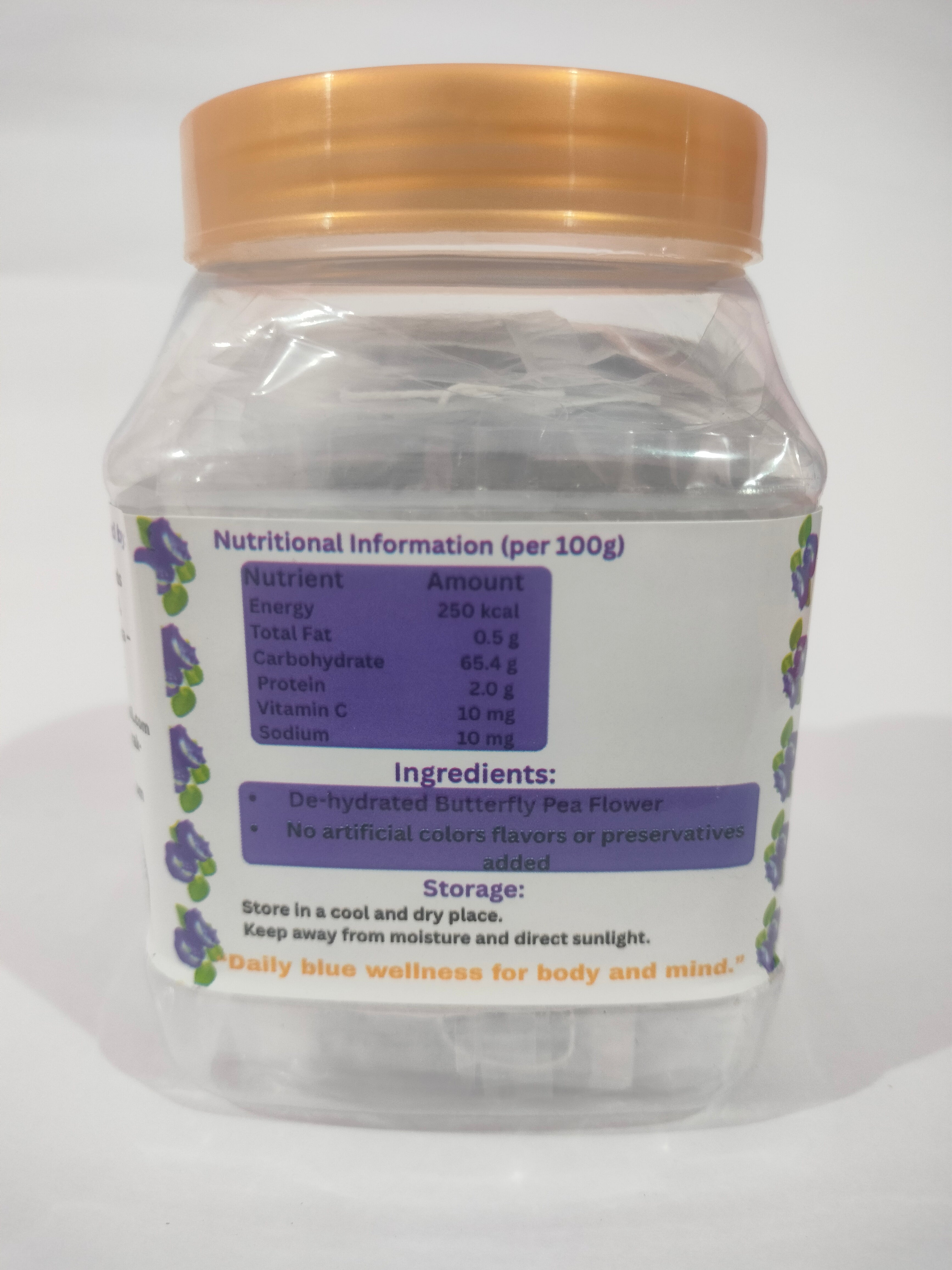 Blue Classic – Butterfly Pea Flower Tea Bags (30 Bags)