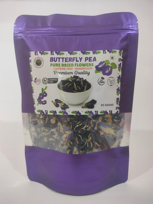 Butterfly Pea Flower - Pack of 2(50grams each).